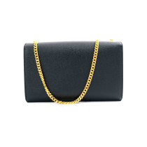 Saint Laurent Kate Medium Tassel con Nappina Pelle Grain De Poudre Nera