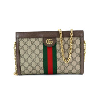 Gucci Borsa a Spalla Ophidia Misura Media GG Beige