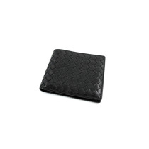 Bottega Veneta Portafoglio Bifold Pelle Nera