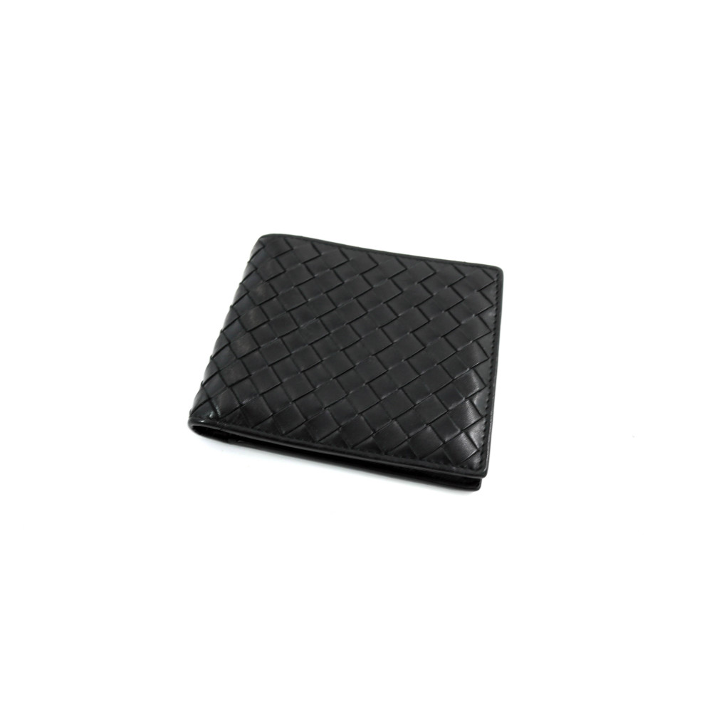 Bottega Veneta Portafoglio Bifold Pelle Nera