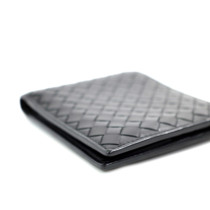 Bottega Veneta Portafoglio Bifold Pelle Nera