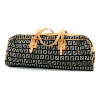 Fendi Bassotto Tela Nera e Grigia