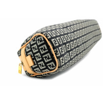 Fendi Bassotto Tela Nera e Grigia