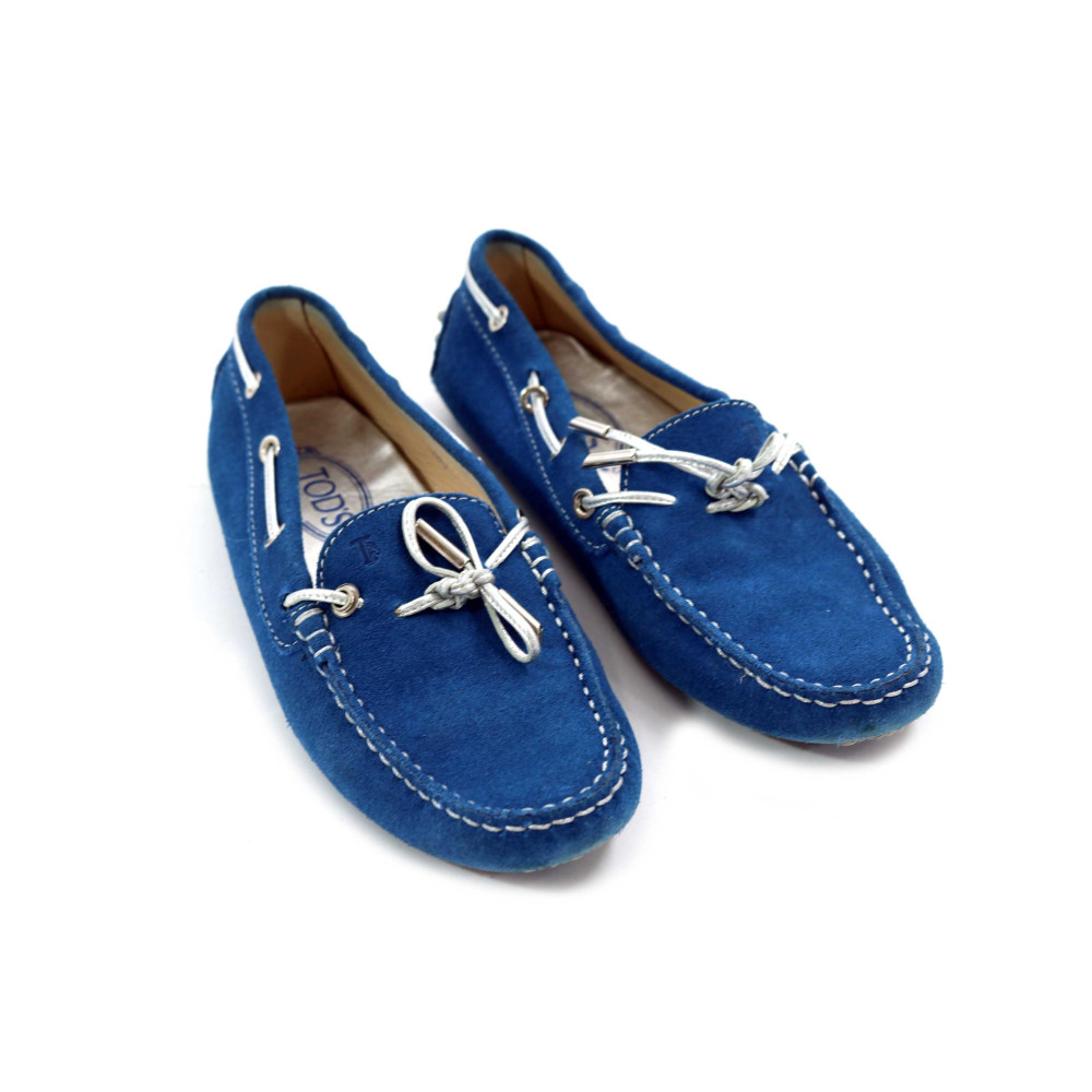 Tod's Mocassino Scamosciato Azzurro