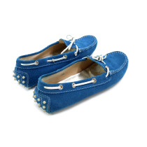 Tod's Mocassino Scamosciato Azzurro
