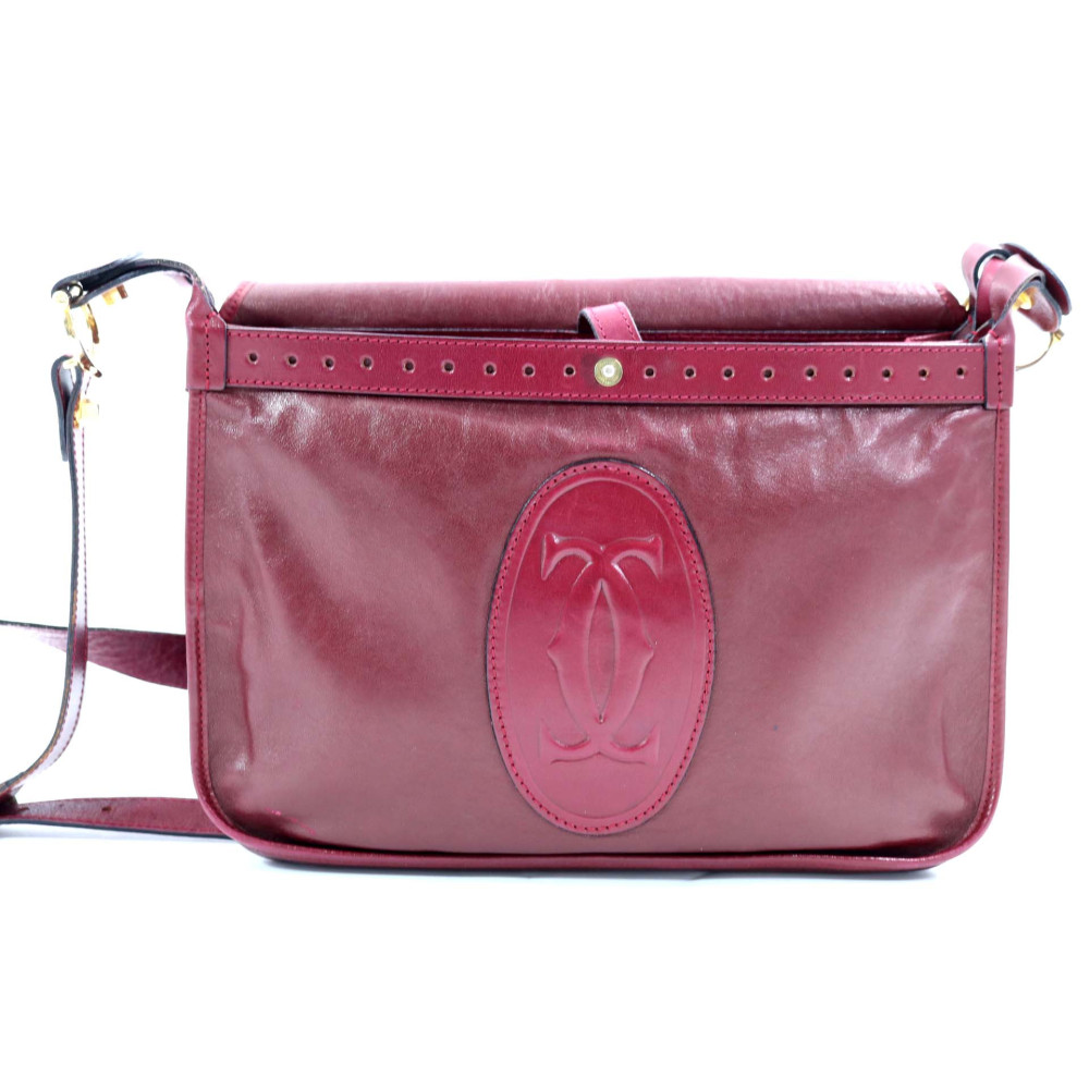 Cartier Tracolla Pelle Bordeaux
