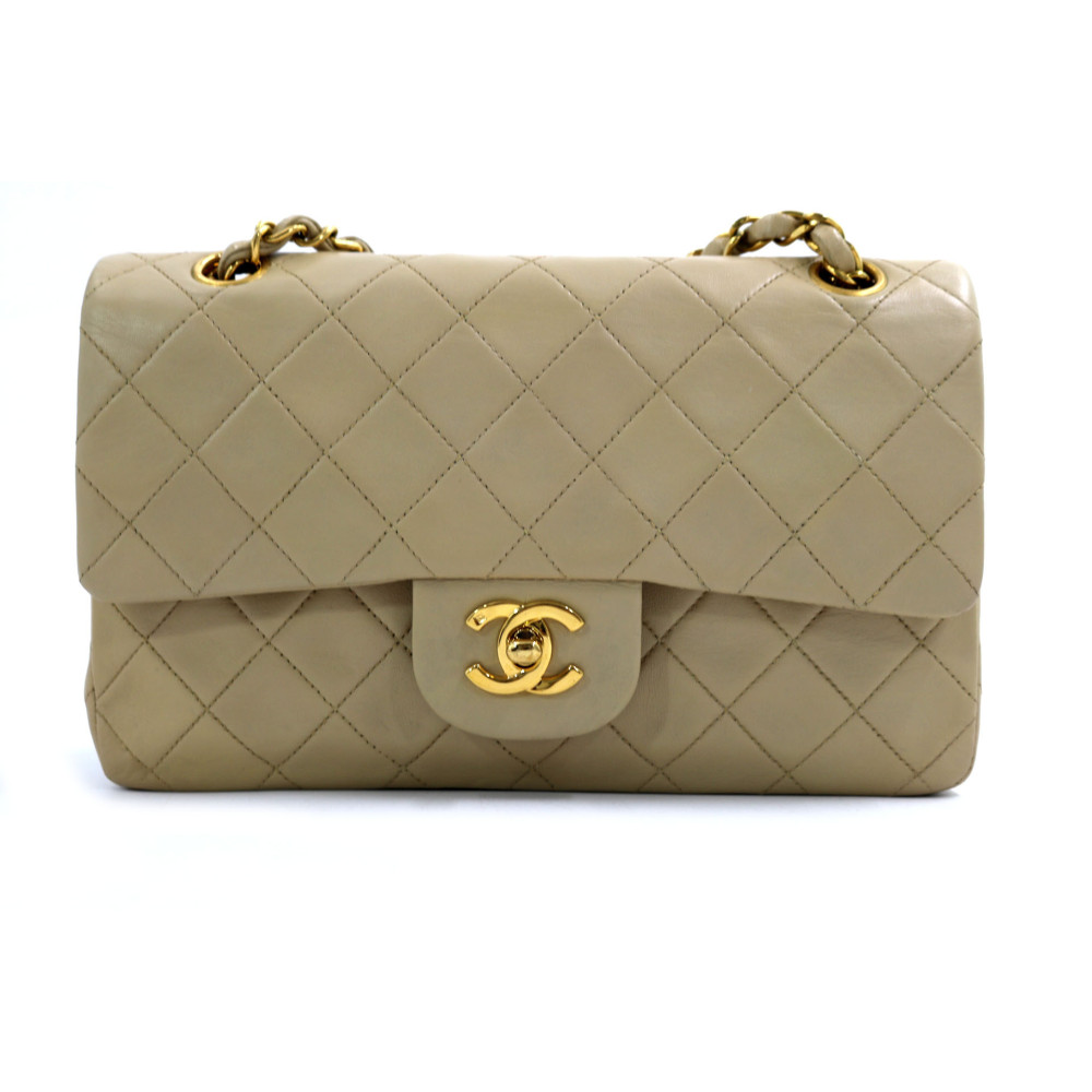Chanel Classica Small Pelle Beige