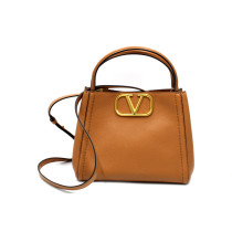 Valentino Double Handle Medium Pelle Cuoio