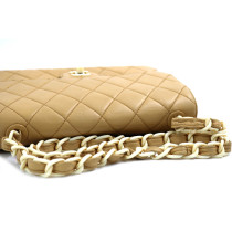 Chanel Classica Pelle Tortora