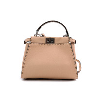 Fendi Peekaboo Mini Selleria Pelle Rosa