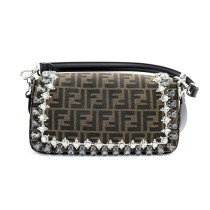 Fendi Baguette Tela Marrone