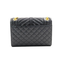 Saint Laurent Envelope Pelle Nera