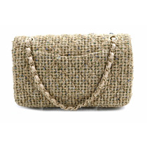 Chanel Timeless Tessuto Tweed Beige