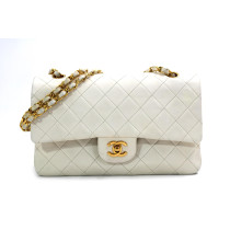 Chanel Classica Media Vintage Pelle Bianca