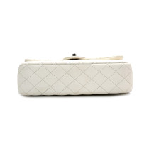 Chanel Classica Media Pelle Bianca