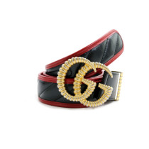 Gucci Cintura Pelle Nera e Rossa