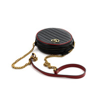 Gucci Round Pelle Nera e Rossa