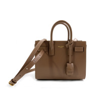 Saint Laurent Sac de Jour Nano Pelle Tortora