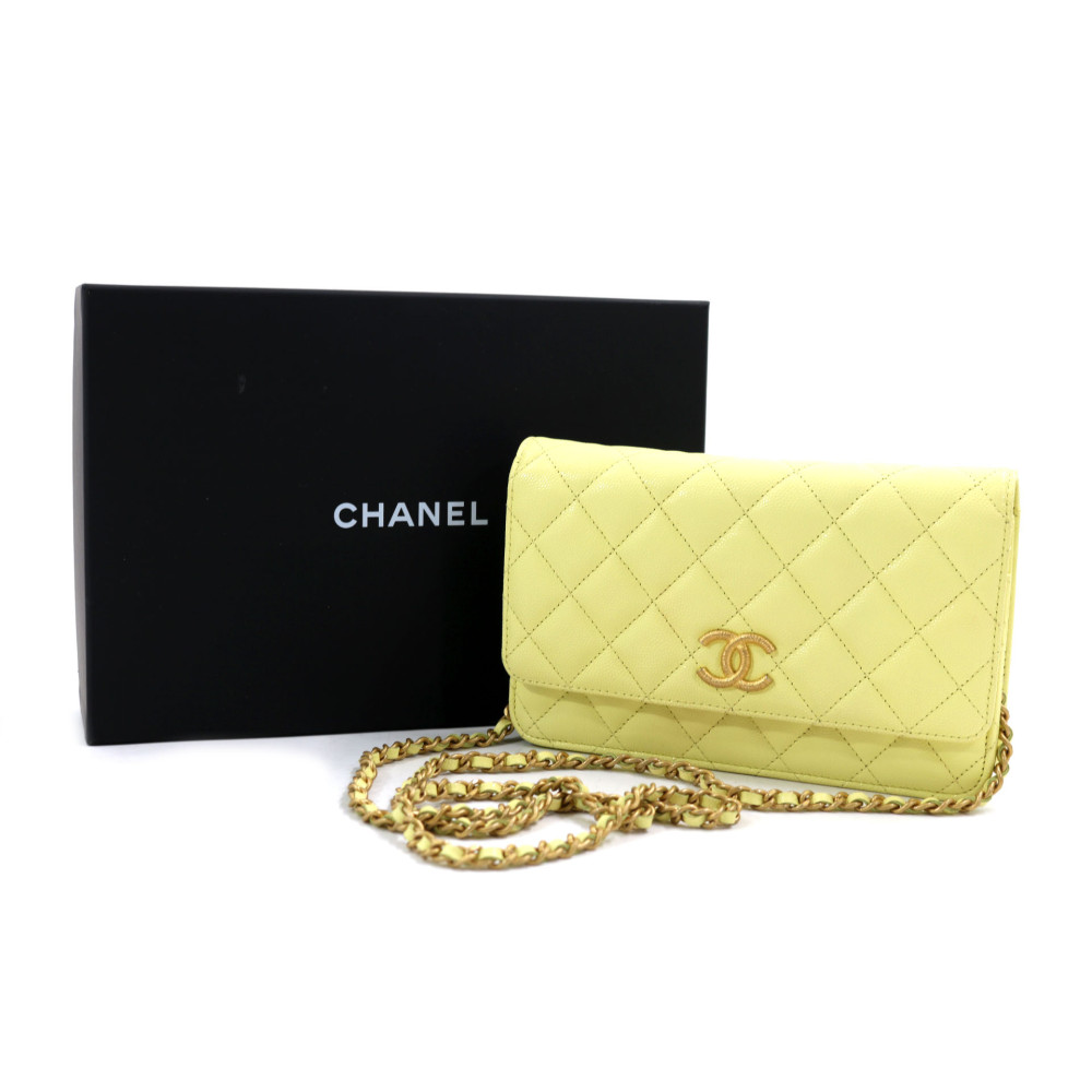 Chanel Woc Pelle Giallo