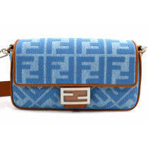 Fendi Baguette Denim Azzurro