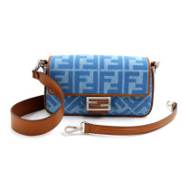 Fendi Baguette Denim Azzurro