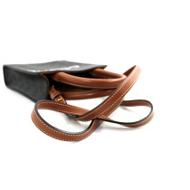 Celine Cabas Mini Vertical Tela Marrone