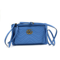 Gucci Tracollina Double Pelle Azzurra