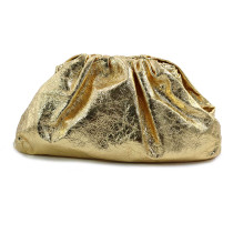 Bottega Veneta Cloutch Pelle Oro