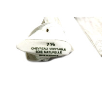 Chanel Guanti Pelle Panna