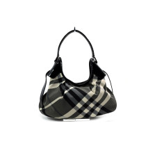 Burberry Hobo Check Bianco e Nero