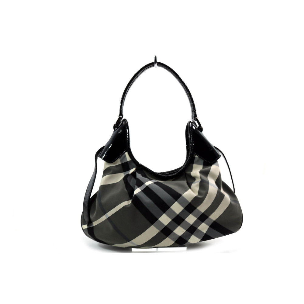 Burberry Hobo Check Bianco e Nero