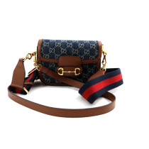 Gucci Horsebit 1955 Denim Blu