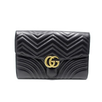 Gucci Marmont Pochette Pelle Nera