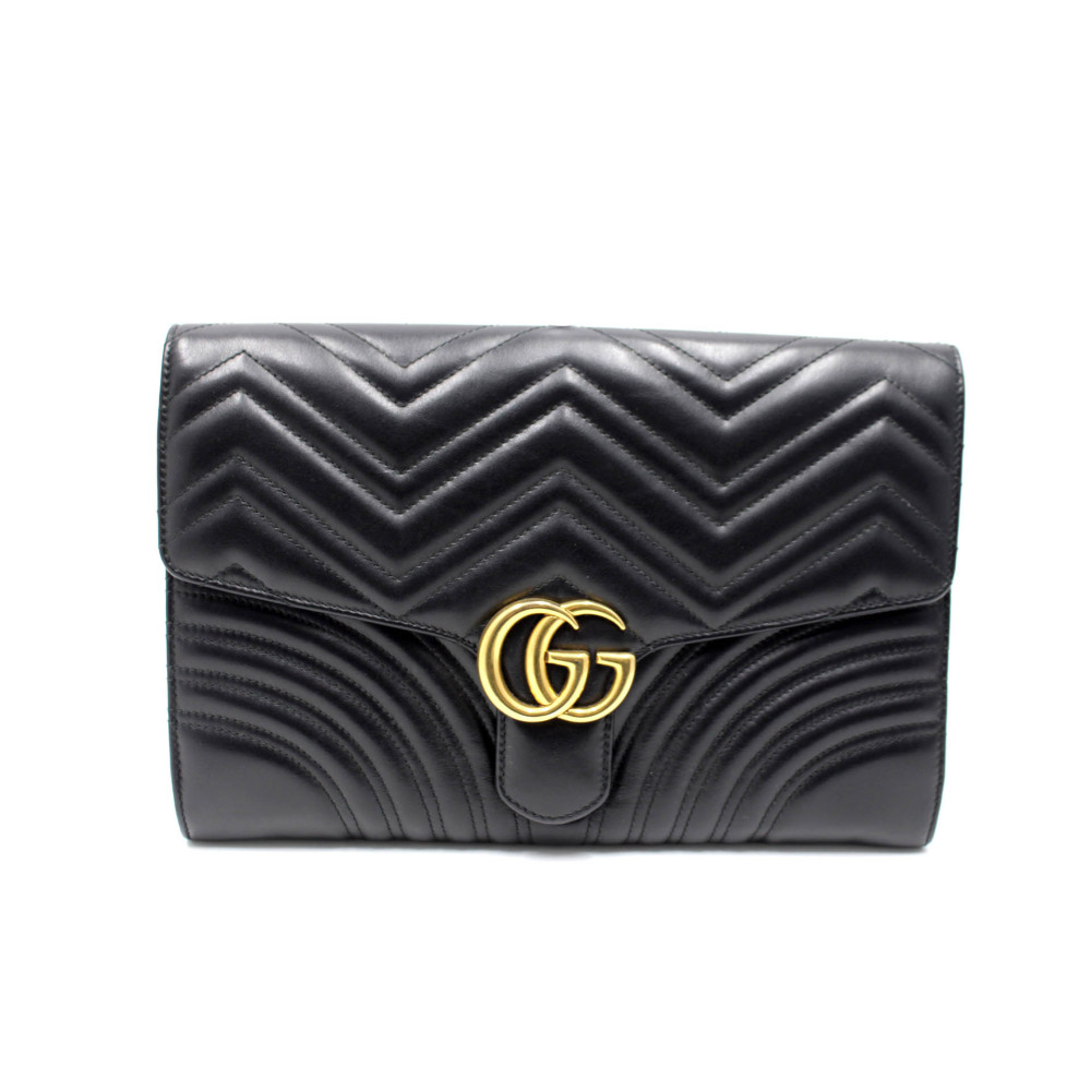 Gucci Marmont Pochette Pelle Nera