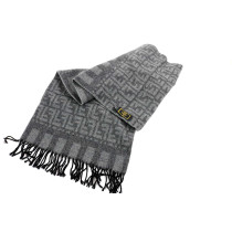 Fendi Sciarpa Lana Grigia