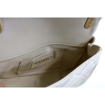 Chanel Flap Bag Mini Pelle Panna