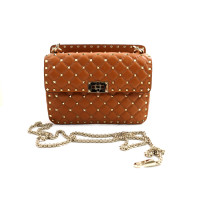 Valentino Rockstud Pelle Marrone