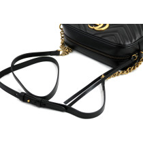 Gucci Camera Bag GG Marmont Misura Piccola Pelle Nera