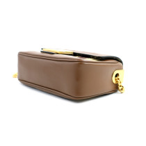 Fendi Baguette Chain Mini Rafia Marrone