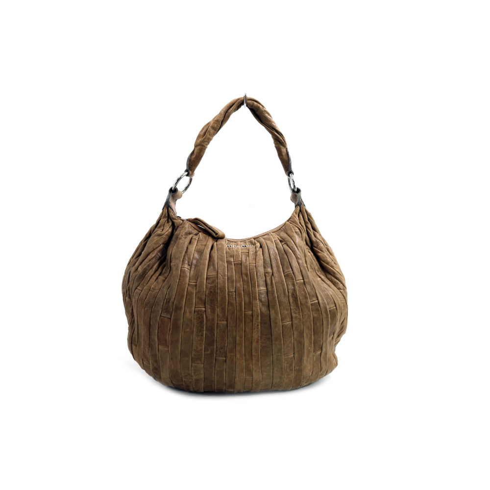 Miu Miu Hobo Pelle Beige