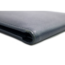 Prada Portafoglio Pelle Saffiano Blu Scuro