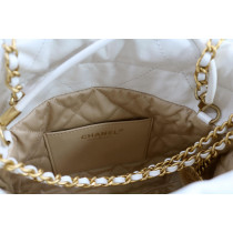 Chanel 22 Mini Pelle Bianca