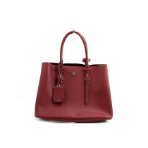 Prada Double Pelle Saffiano Rossa