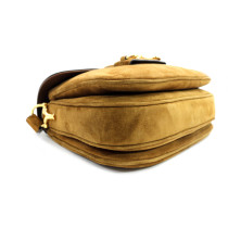 Gucci Horsebit Pelle Scamosciata Marrone