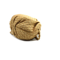 Chanel Pochette Tessuto Oro