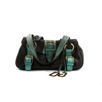 Dolce & Gabbana Snakeskin Pelle Marrone e Turchese