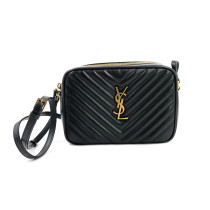 Saint Laurent Camera Bag Lou In Pelle Trapuntata Nera