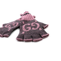 Gucci Guanti Cachemire Rosa e Grigio
