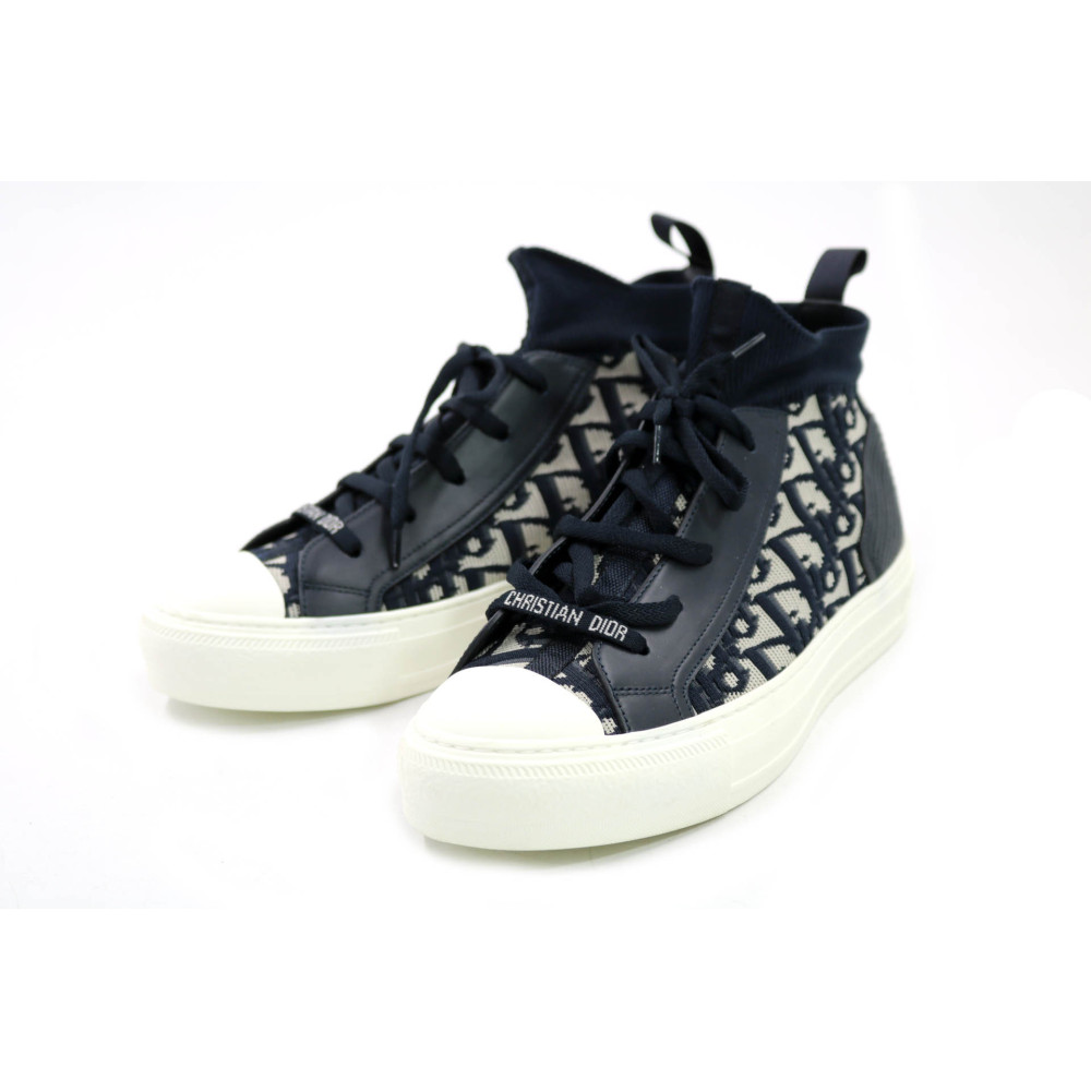 Dior Sneakers Wolkin Tela Oblique Blu