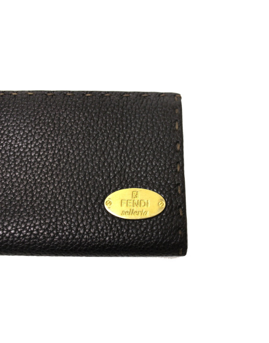 Fendi Portafoglio Pelle Marrone